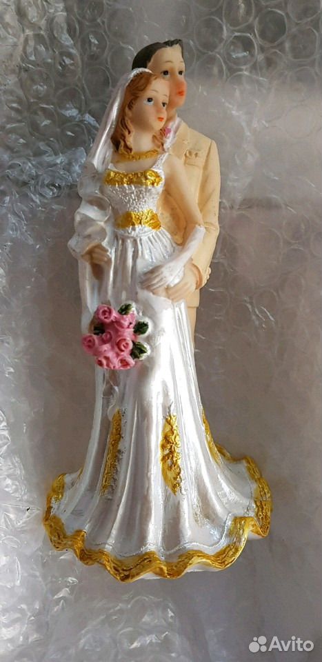 Статуэтка "Жених и Невеста" из мастики (сьедобные) купить на Зозу.ру - фотография № 2