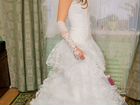 Свадебное платье+ комплект бижутерии и перчатки объявление продам