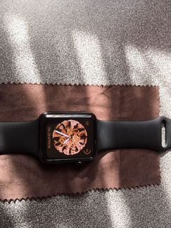 Apple Watch Black S2 42mm сталь сапфир керамика