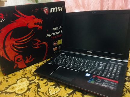 Продам ноутбук MSI GE62VR (gaming gseries)
