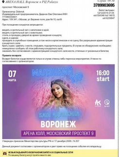 Билеты Катя Адушкина Воронеж