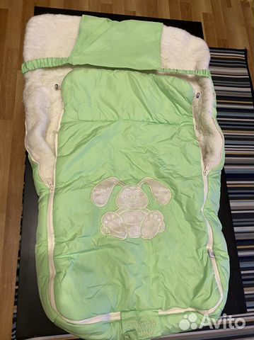 Конверт зимний на овчине в коляску