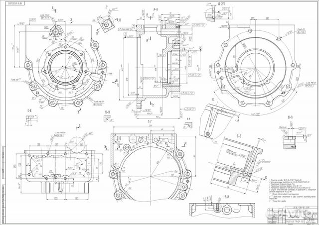 Картер кпп чертеж