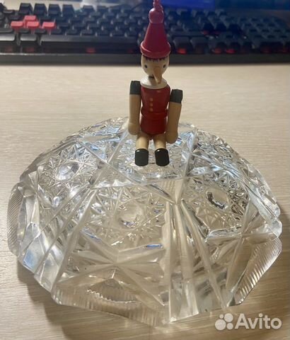 Пепельница хрусталь СССР 16см антиквариат