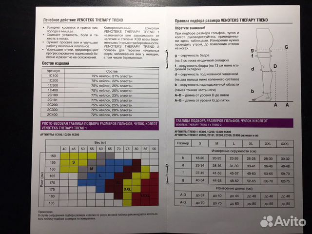 Компрессионные чулки и колготки Venoteks
