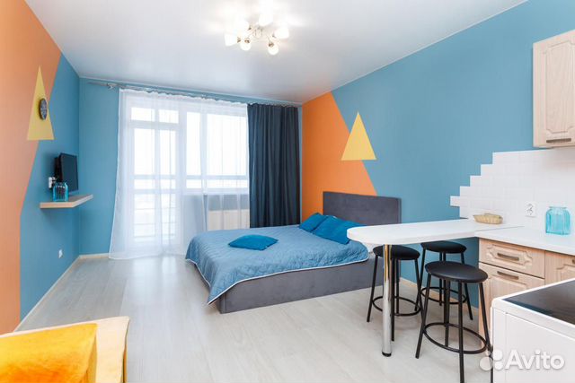 

Квартира-студия, 30 м², 2 кровати
