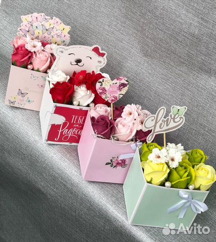 Неувядающие цветы - коробочка радости