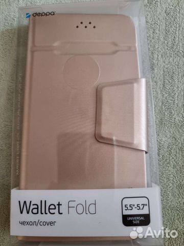 Чехол (флип-кейс) deppa Wallet Fold, для универсал