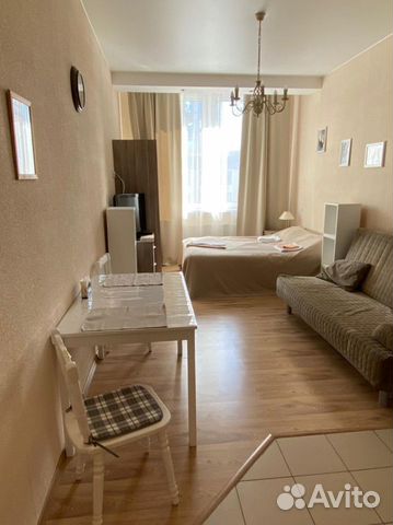 

Квартира-студия, 27 м², 2 кровати