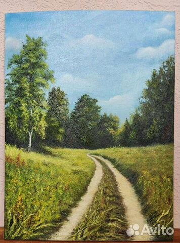 Картина маслом на холсте Лето