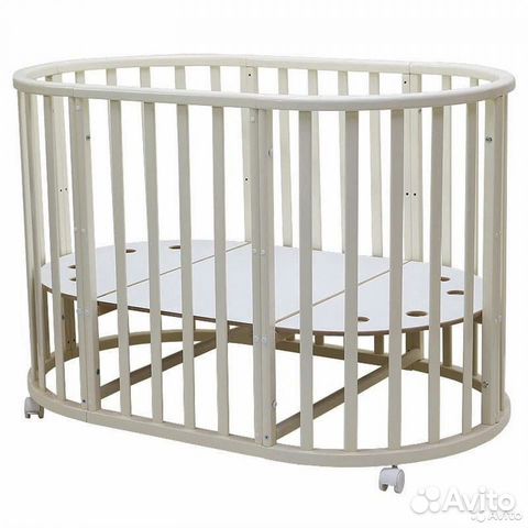 Кроватка 4Kids Овал-2 NEW 7в1