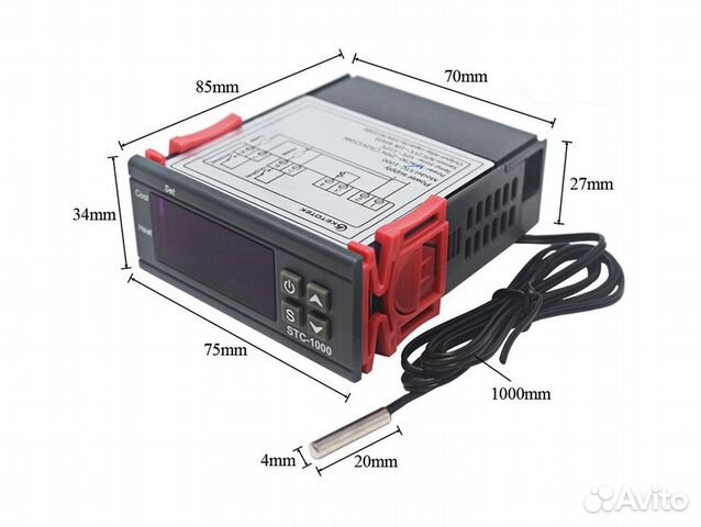 STC-1000 терморегулятор для инкубатора, коптильня