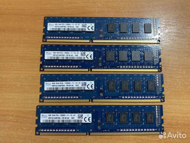 Оперативная память 4GB DDR3 1600MHz Hynix