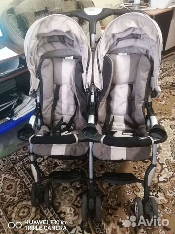Самая лёгкая коляска для двойни Jetem