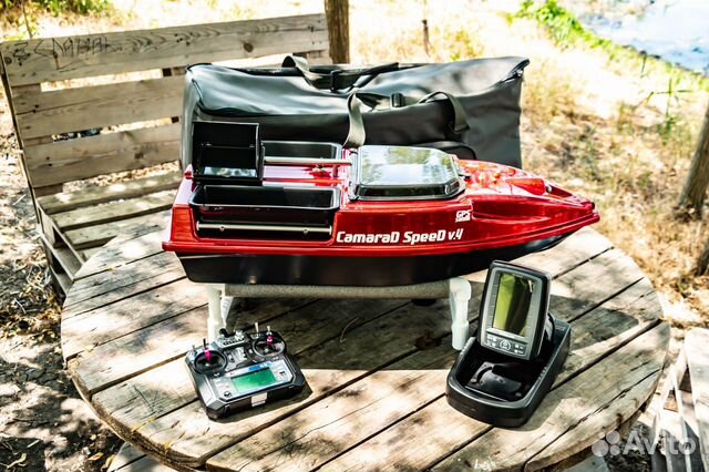 Карповый кораблик,камера,эхолот Toslon TF500,сумка