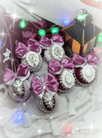 Новогодние шары ручной работы