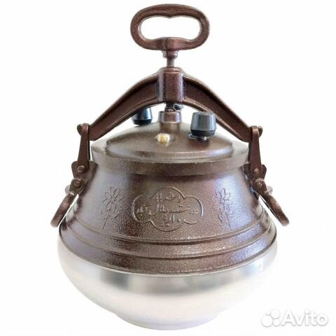 Афганский казан 10л двухцветный с ручками