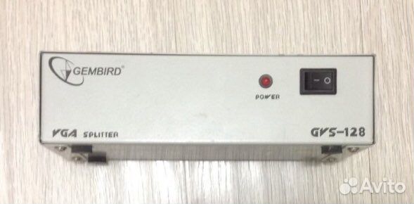 Рaзветвитeль Gеmbird GVS-128 на 8 мониторов