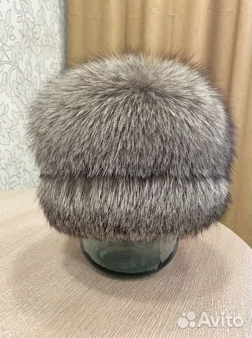 Шапка из меха чернобурки