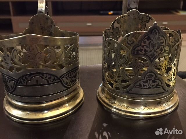 Подстаканники серебро СССР