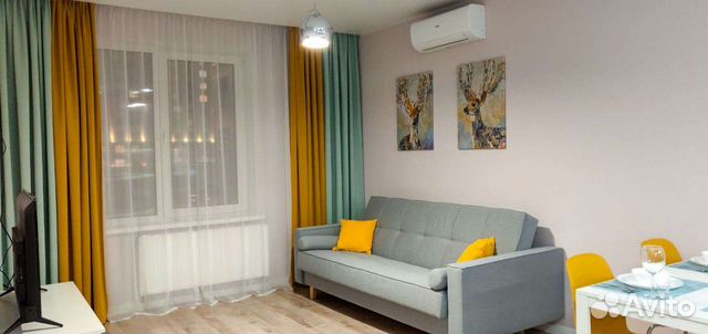 

1-к. квартира, 42 м², 2 кровати