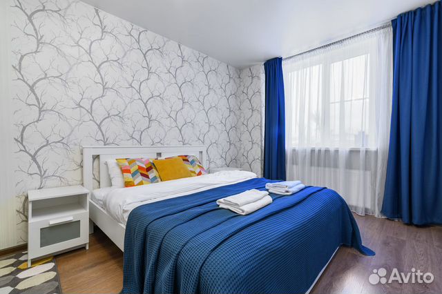 

1-к. квартира, 43 м², 2 кровати