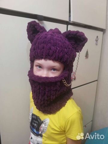 Балаклава вязаная ручной работы