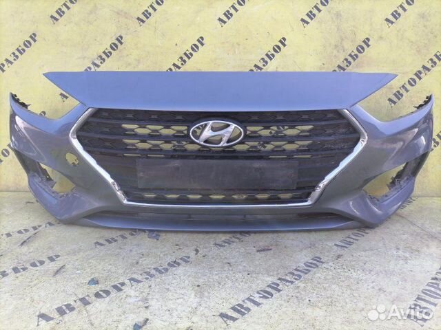 Бампер передний Hyundai Solaris 2017-H.b