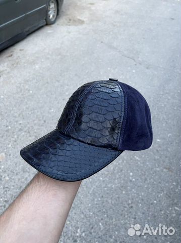 Бейсболка питон замш