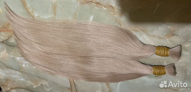 Волосы для наращивания 50 см блонд