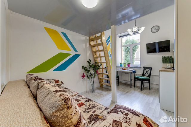 

Квартира-студия, 25 м², 2 кровати