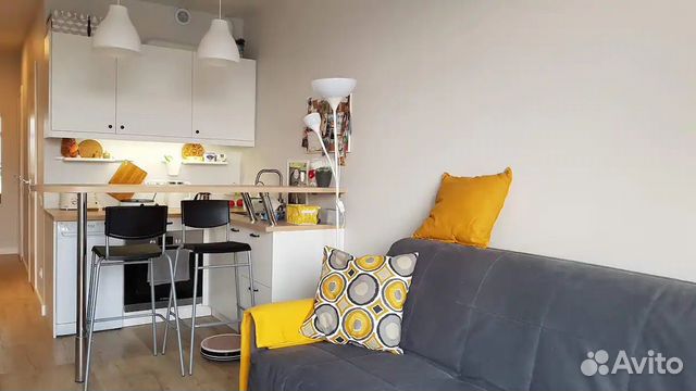 

Квартира-студия, 34 м², 1 кровать