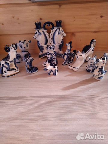Фигурки гжель животные