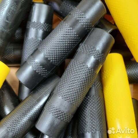 Грипсы резиновые чёрные ручка хват турник 2 штуки