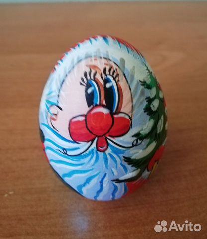 Яйцо декоративное, ручная роспись, дерево