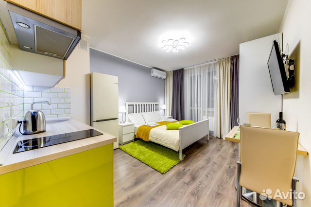 

Квартира-студия, 30 м², 1 кровать