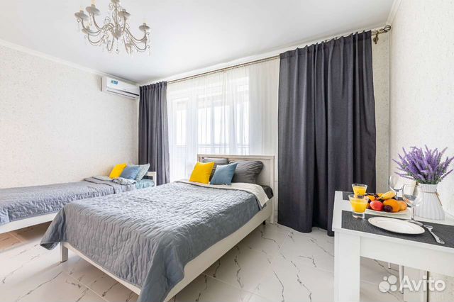 

Квартира-студия, 35 м², 2 кровати