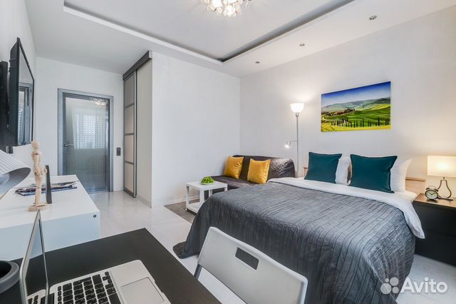 

1-к. квартира, 45 м², 2 кровати