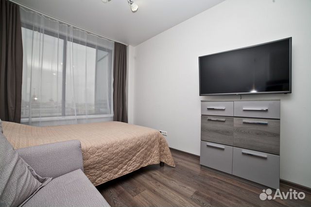 

Квартира-студия, 28 м², 2 кровати