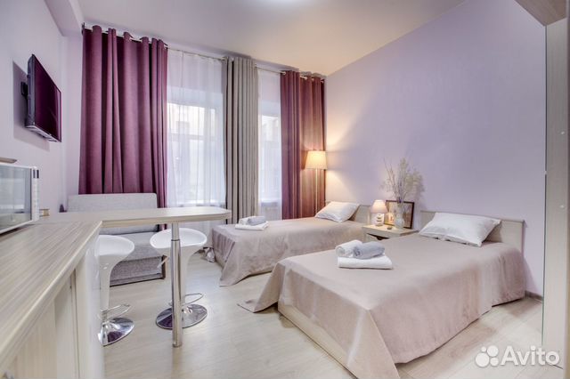 

Квартира-студия, 21 м², 2 кровати