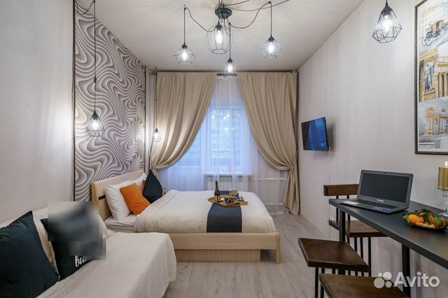 

Квартира-студия, 28 м², 2 кровати