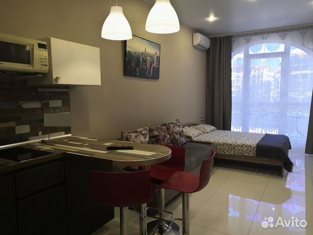 

Квартира-студия, 27 м², 2 кровати
