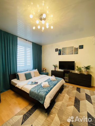 

Квартира-студия, 35 м², 2 кровати