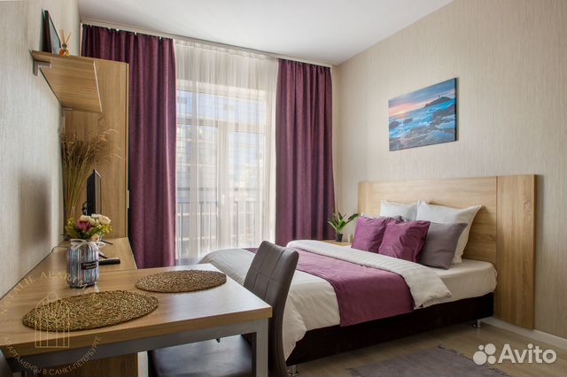 

Квартира-студия, 24 м², 1 кровать