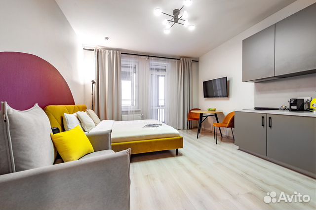 

Квартира-студия, 24 м², 2 кровати