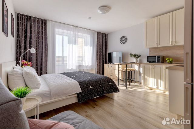 

Квартира-студия, 28 м², 2 кровати