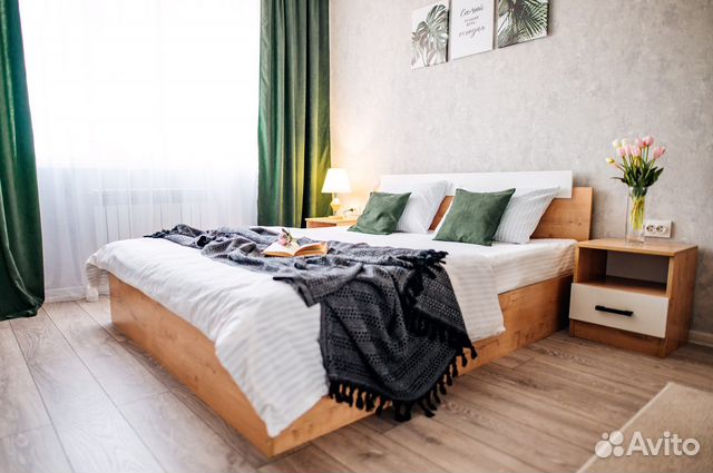 

1-к. квартира, 40 м², 2 кровати