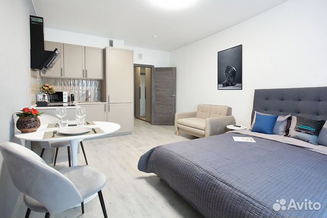 

Квартира-студия, 30 м², 2 кровати