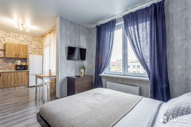 

Квартира-студия, 35 м², 2 кровати