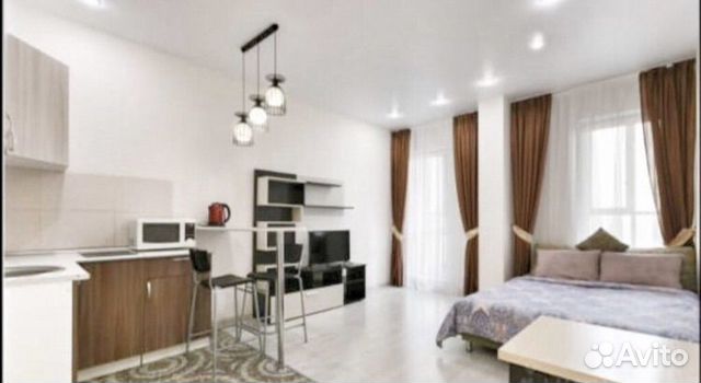 

Квартира-студия, 33 м², 2 кровати